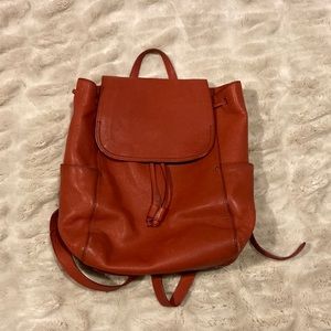 Frye Olivia Leather Backpack Burnt orange good condition
